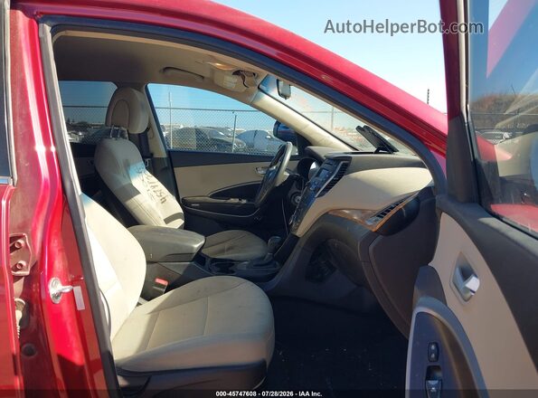 5XYZT3LB0GG359835 2016 HYUNDAI SANTA FE SPORT Maroon წინა სალონის ხედი