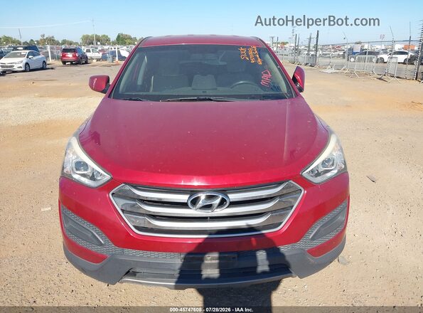 5XYZT3LB0GG359835 2016 HYUNDAI SANTA FE SPORT Maroon ხელსაწყოთა პანელის ხედი