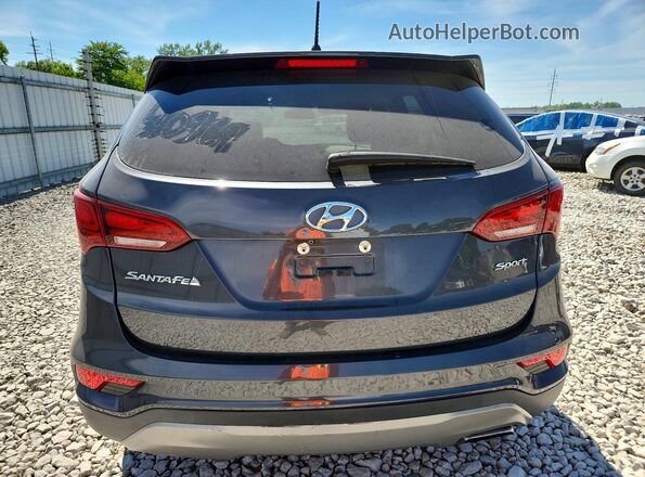 5XYZT3LB0JG510969 2018 HYUNDAI SANTA Gray Widok z tyłu
