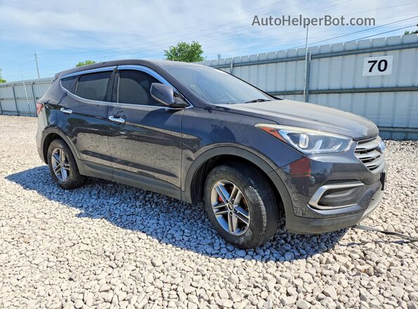 5XYZT3LB0JG510969 2018 HYUNDAI SANTA Gray Przód prawy