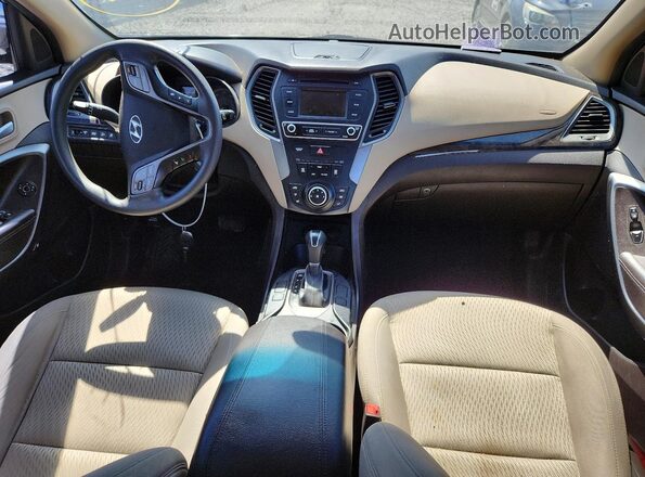 5XYZT3LB0JG510969 2018 HYUNDAI SANTA Gray Widok deski rozdzielczej