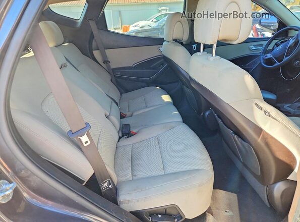 5XYZT3LB0JG510969 2018 HYUNDAI SANTA Gray Widok wnętrza z tyłu