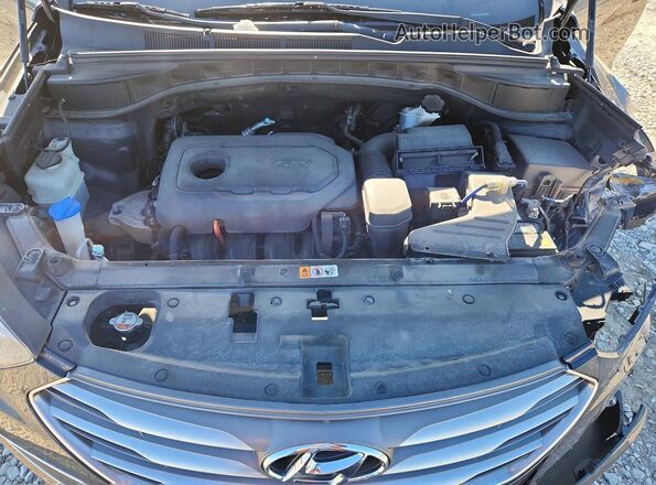 5XYZT3LB0JG510969 2018 HYUNDAI SANTA Gray Widok komory silnika