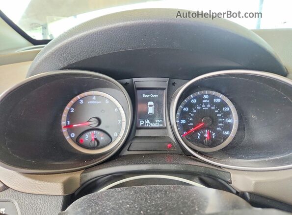 5XYZT3LB1GG333504 2016 HYUNDAI SANTA Gray Instrument cluster view