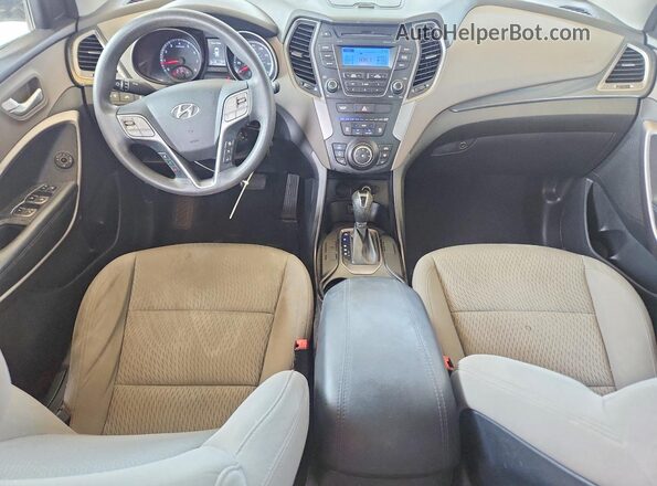 5XYZT3LB1GG333504 2016 HYUNDAI SANTA Gray Dashboard view
