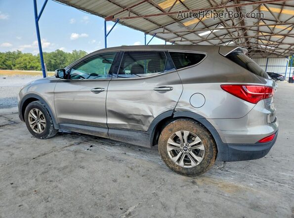 5XYZT3LB1GG333504 2016 HYUNDAI SANTA Gray Rear left