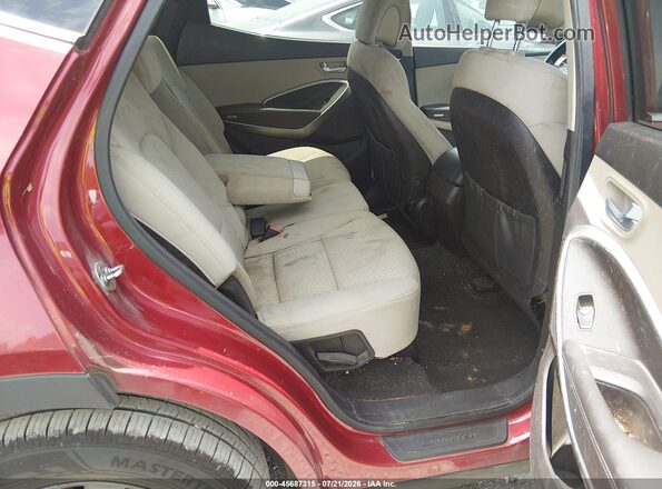 5XYZT3LB1GG359343 2016 HYUNDAI SANTA FE SPORT Red Widok naklejki z numerem VIN