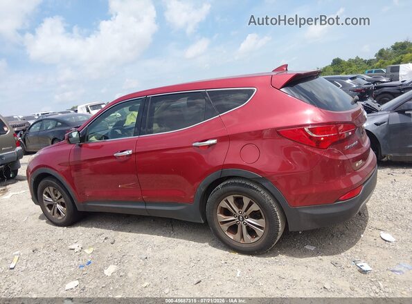 5XYZT3LB1GG359343 2016 HYUNDAI SANTA FE SPORT Red Widok wnętrza z tyłu