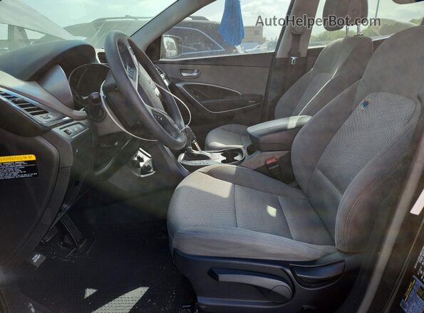 5XYZT3LB1GG360377 2016 HYUNDAI SANTA Black Вид салону спереду