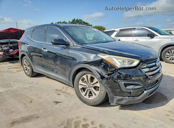5XYZT3LB1GG360377 2016 HYUNDAI SANTA Black Передня права чверть