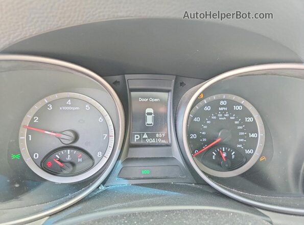5XYZT3LB1GG360377 2016 HYUNDAI SANTA Black Вид щитка приладів