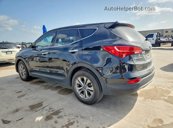 5XYZT3LB1GG360377 2016 HYUNDAI SANTA Black Задня ліва чверть