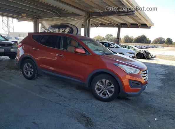 5XYZT3LB2GG345516 2016 HYUNDAI SANTA Оранжевый Передняя правая четверть