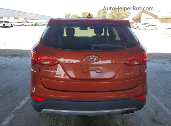 5XYZT3LB2GG345516 2016 HYUNDAI SANTA Оранжевый Вид сзади