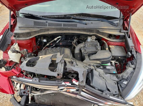 5XYZT3LB2GG358699 2016 HYUNDAI SANTA Красный Вид подкапотного пространства