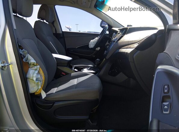 5XYZT3LB2HG392689 2017 HYUNDAI SANTA FE SPORT Silver Widok wnętrza z przodu