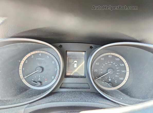 5XYZT3LB2HG428915 2017 HYUNDAI SANTA White Вид щитка приладів