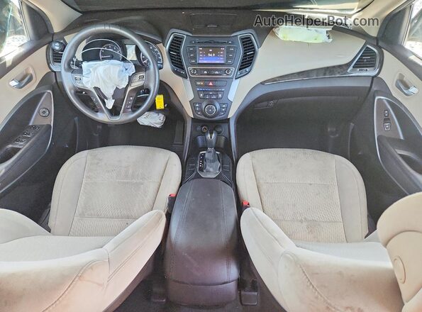 5XYZT3LB2HG460893 2017 HYUNDAI SANTA Gray Вид панелі приладів
