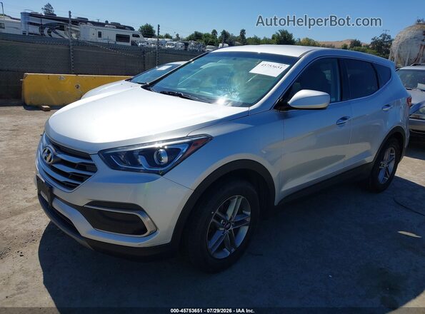 5XYZT3LB2JG544931 2018 HYUNDAI SANTA FE SPORT Gray Front left