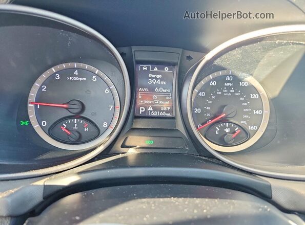 5XYZT3LB3GG356251 2016 HYUNDAI SANTA White Вид щитка приладів