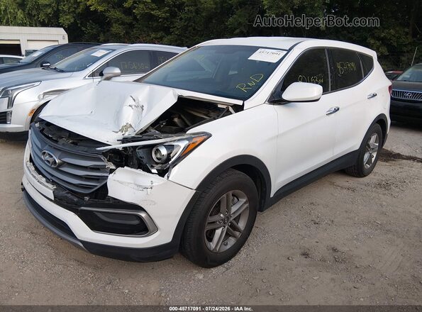 5XYZT3LB3HG386707 2017 HYUNDAI SANTA FE SPORT White წინა მარცხენა ხედი სამი მეოთხედიდან