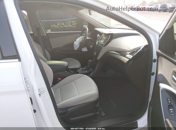5XYZT3LB3HG386707 2017 HYUNDAI SANTA FE SPORT White წინა სალონის ხედი