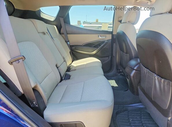 5XYZT3LB3JG543092 2018 HYUNDAI SANTA Blue Հետևի նստատեղերի տեսք