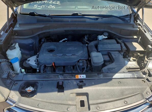 5XYZT3LB3JG543092 2018 HYUNDAI SANTA Blue Սալոնի հետևի տեսք