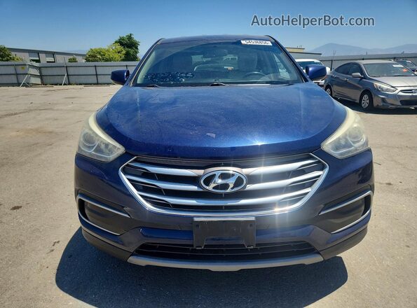 5XYZT3LB3JG543092 2018 HYUNDAI SANTA Blue Դիմացի տեսք