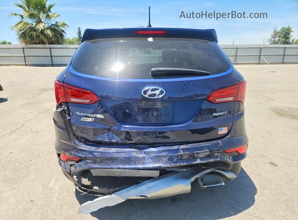 5XYZT3LB3JG543092 2018 HYUNDAI SANTA Blue Հետևի տեսք
