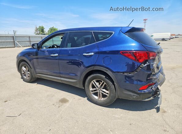 5XYZT3LB3JG543092 2018 HYUNDAI SANTA Blue Հետևի ձախ