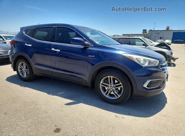 5XYZT3LB3JG543092 2018 HYUNDAI SANTA Blue Առջևի աջ