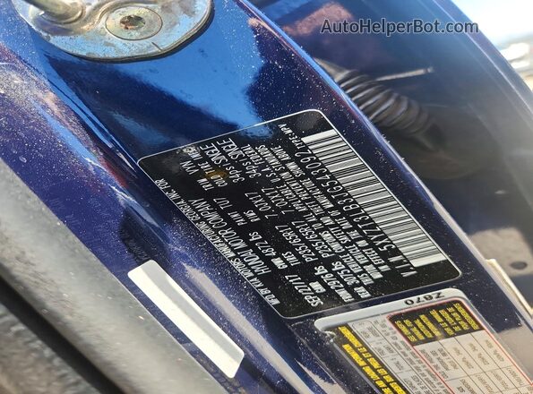 5XYZT3LB3JG543092 2018 HYUNDAI SANTA Blue Շարժիչի բաժամունքի տեսք