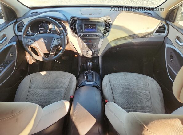 5XYZT3LB3JG545599 2018 HYUNDAI SANTA Blue Вид панелі приладів