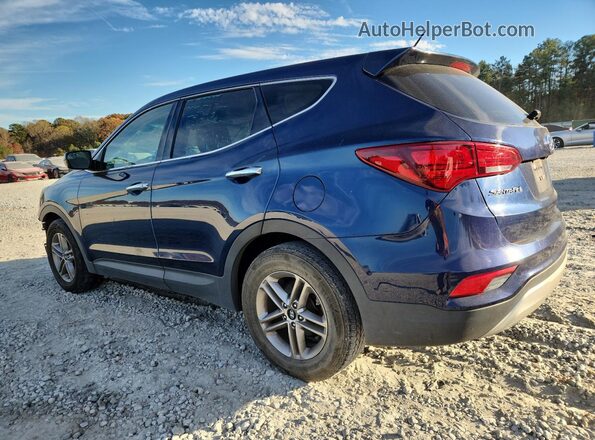 5XYZT3LB3JG545599 2018 HYUNDAI SANTA Blue Задня ліва чверть