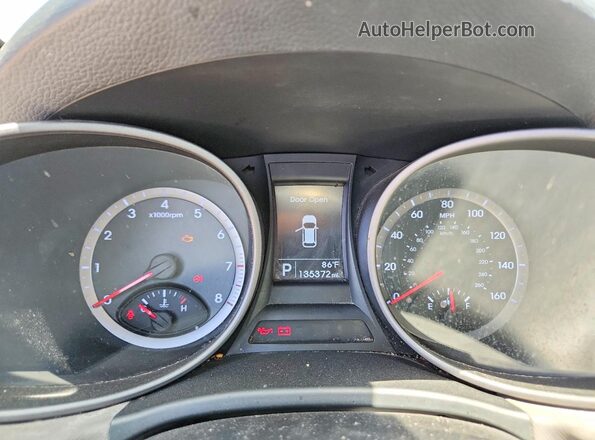 5XYZT3LB4GG326577 2016 HYUNDAI SANTA White Vista del cuadro de instrumentos