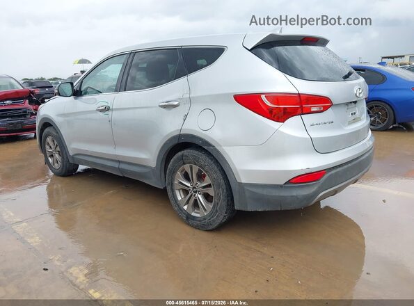5XYZT3LB4GG346814 2016 HYUNDAI SANTA FE SPORT Silver Rear left