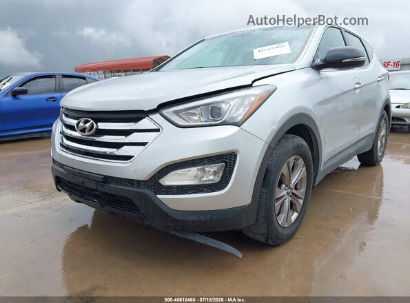 5XYZT3LB4GG346814 2016 HYUNDAI SANTA FE SPORT Silver Front view