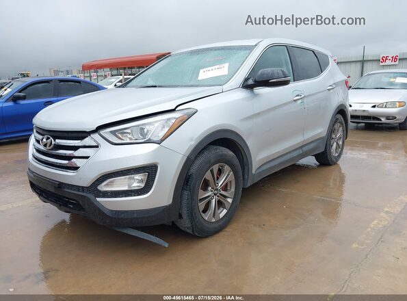 5XYZT3LB4GG346814 2016 HYUNDAI SANTA FE SPORT Silver Front left