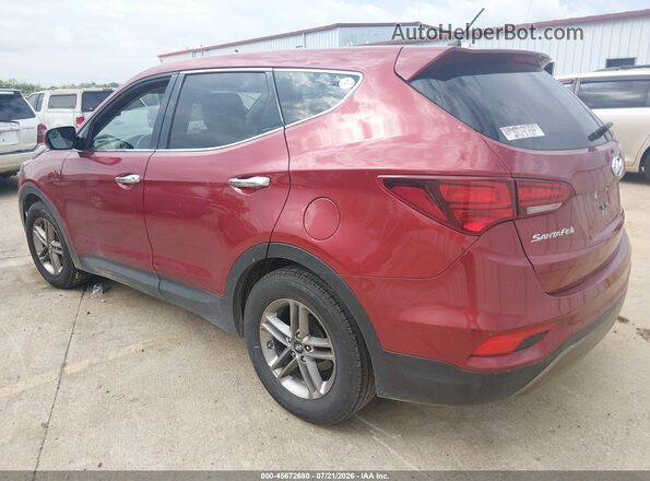 5XYZT3LB4JG532215 2018 HYUNDAI SANTA FE SPORT Красный Задняя левая четверть