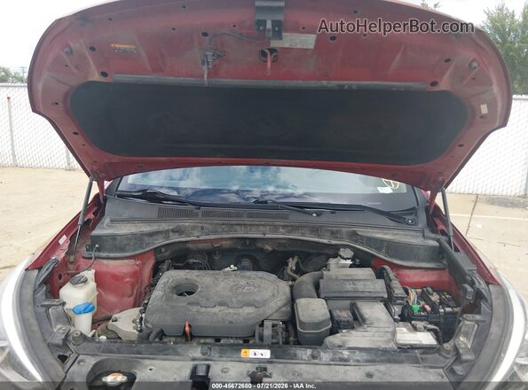 5XYZT3LB4JG532215 2018 HYUNDAI SANTA FE SPORT Красный Вид подкапотного пространства