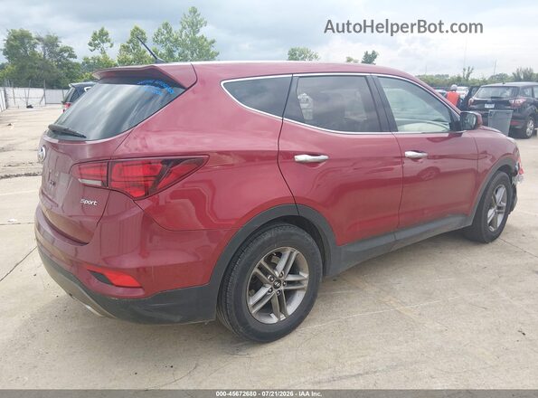 5XYZT3LB4JG532215 2018 HYUNDAI SANTA FE SPORT Красный Задняя правая четверть