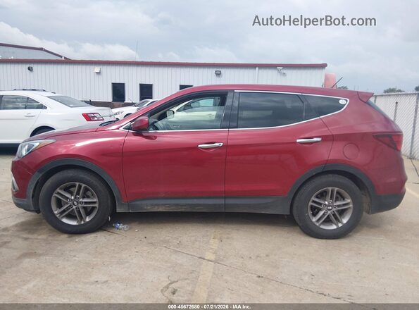 5XYZT3LB4JG532215 2018 HYUNDAI SANTA FE SPORT Красный Вид задней части салона