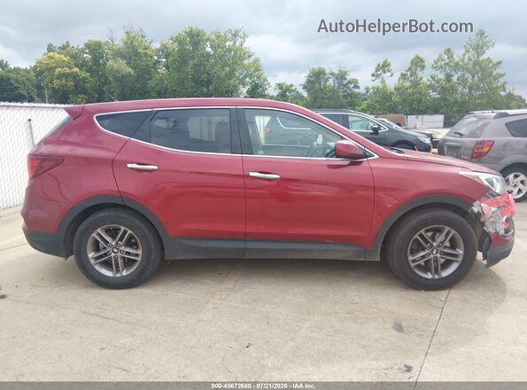5XYZT3LB4JG532215 2018 HYUNDAI SANTA FE SPORT Красный Вид щитка приборов