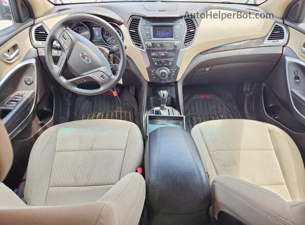 5XYZT3LB4JG545255 2018 HYUNDAI SANTA Red Widok deski rozdzielczej