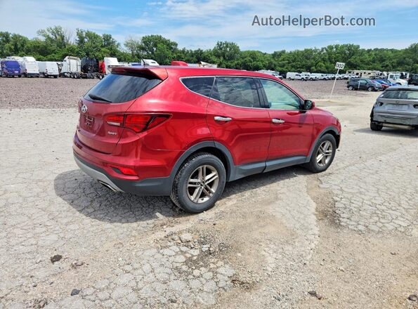 5XYZT3LB4JG545255 2018 HYUNDAI SANTA Red Tył prawy
