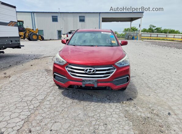5XYZT3LB4JG545255 2018 HYUNDAI SANTA Red Widok z przodu