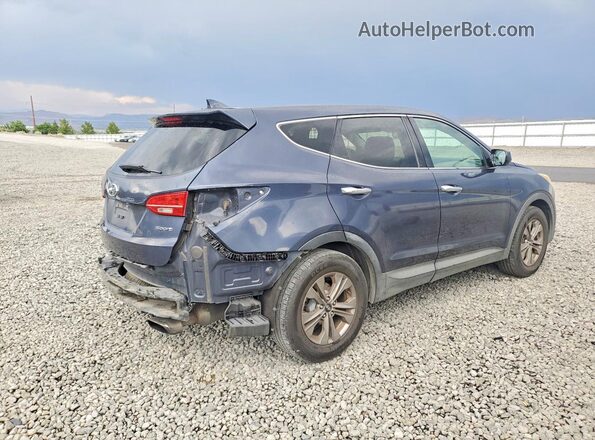 5XYZT3LB5GG326894 2016 HYUNDAI SANTA Blue Задня права чверть