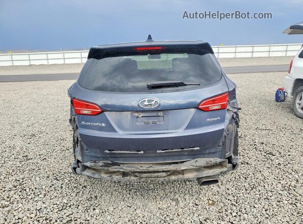 5XYZT3LB5GG326894 2016 HYUNDAI SANTA Blue Вид ззаду