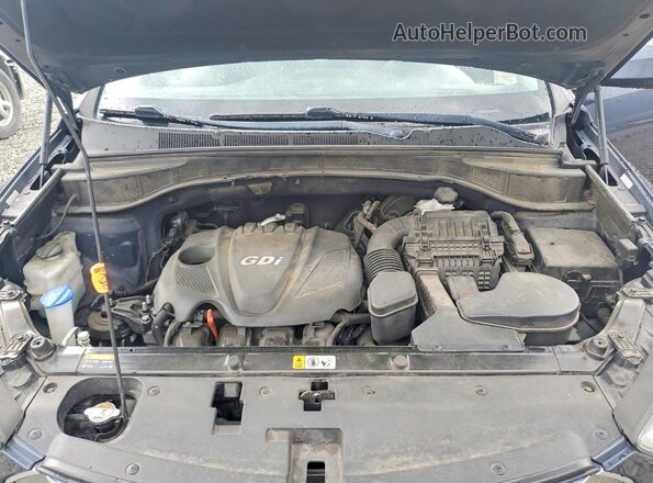 5XYZT3LB5GG326894 2016 HYUNDAI SANTA Blue Вид підкапотного простору